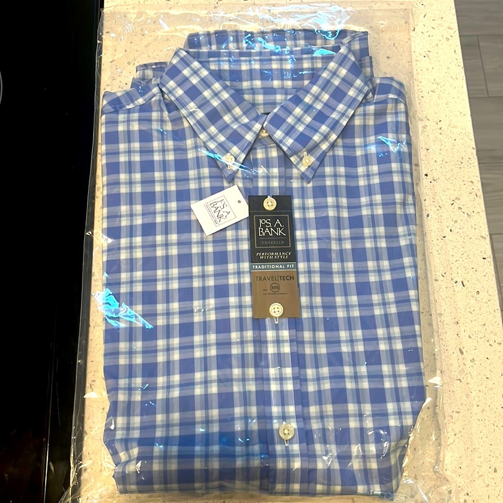 Jos. A. Bank Traditional Fit Shirt - short sleeve